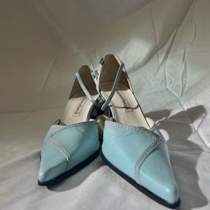 Domenico Vacca D’Orsay light blue heels